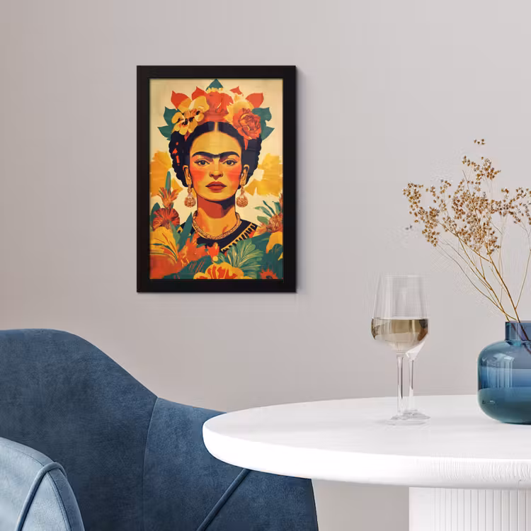 Vrouwelijk - Bloemen - Sieraden fotolijst zwart zonder passe partout klein -sfeer4