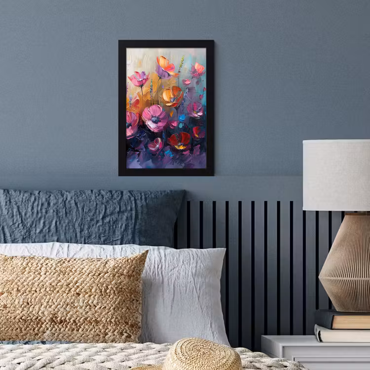 Bloemen - Botanisch - Kunst - Roze - Natuur fotolijst zwart zonder passe partout klein -sfeer3