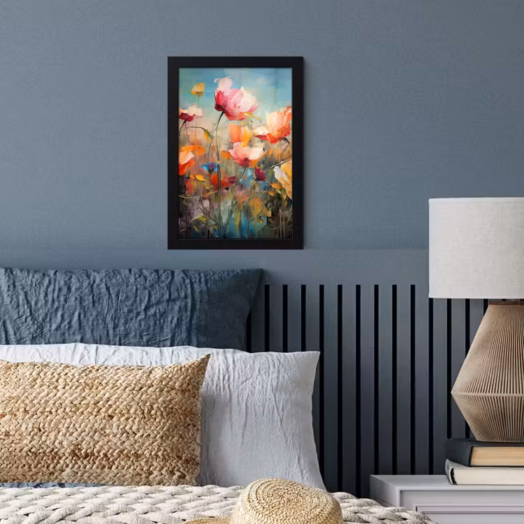 Bloemen - Watercolor - Kunst - Botanisch - Natuur fotolijst zwart zonder passe partout klein -sfeer3