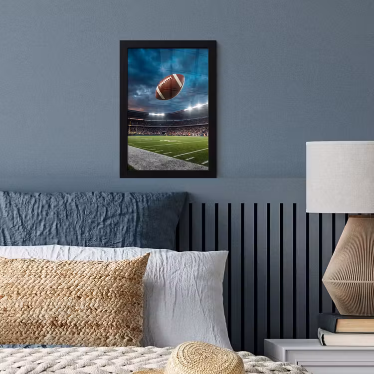 Football - Bal - Stadion - Sport fotolijst zwart zonder passe partout klein -sfeer3