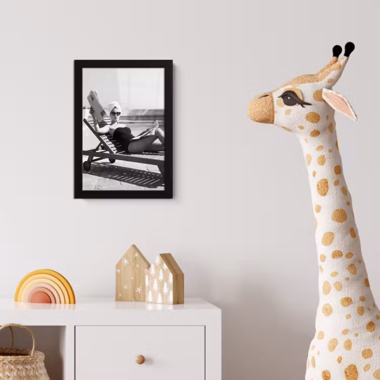 Glamour - Modern - Zwart - Wit fotolijst zwart zonder passe partout klein -usfeer4_kinderkamer