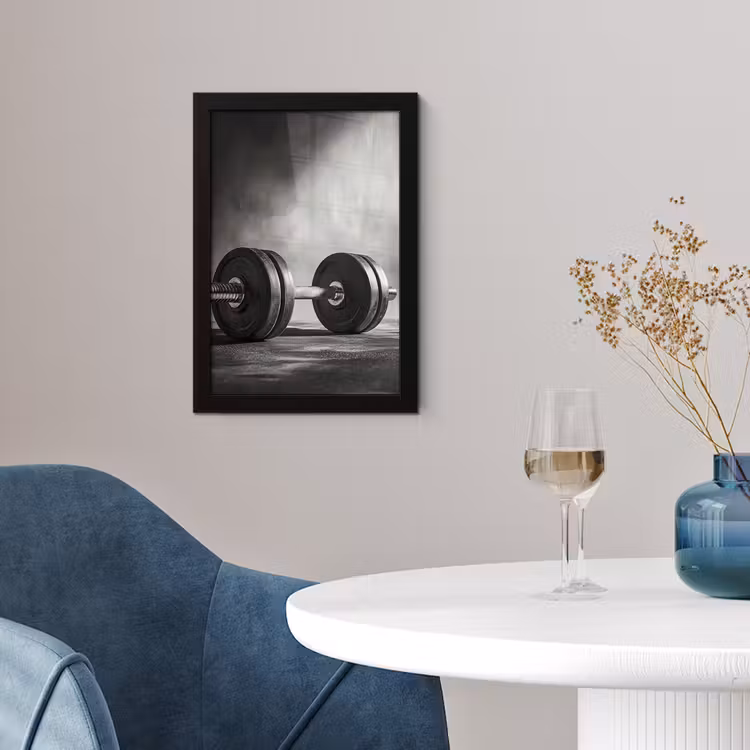 Halter - Gewichten - Zwart fotolijst zwart zonder passe partout klein -sfeer4