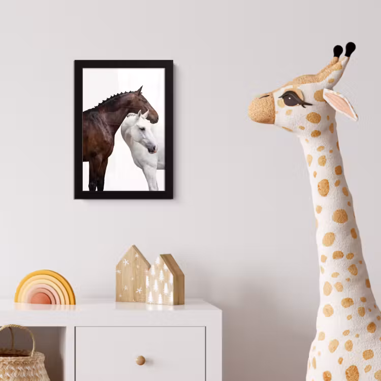 Paard - Modern - Balans fotolijst zwart zonder passe partout klein -usfeer4_kinderkamer