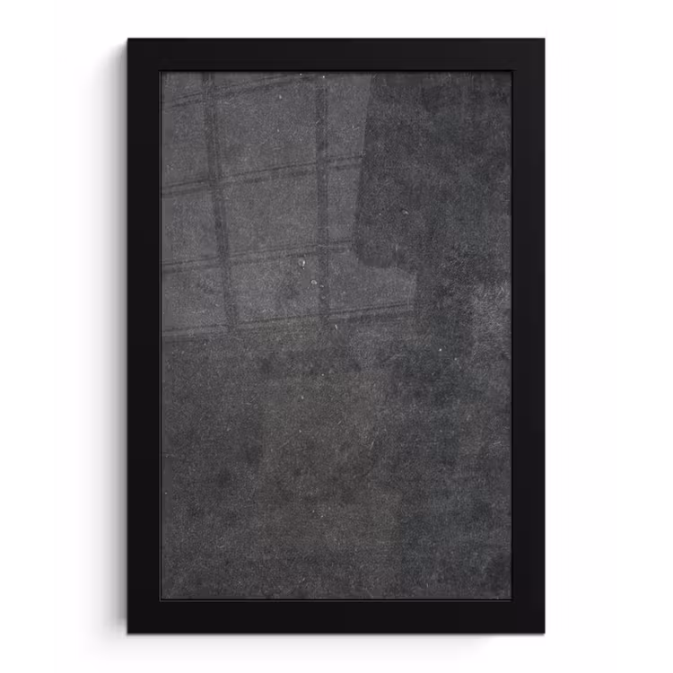 Industrieel - Leisteen - Grijs - Structuur - Beton fotolijst zwart zonder passe partout klein -3d