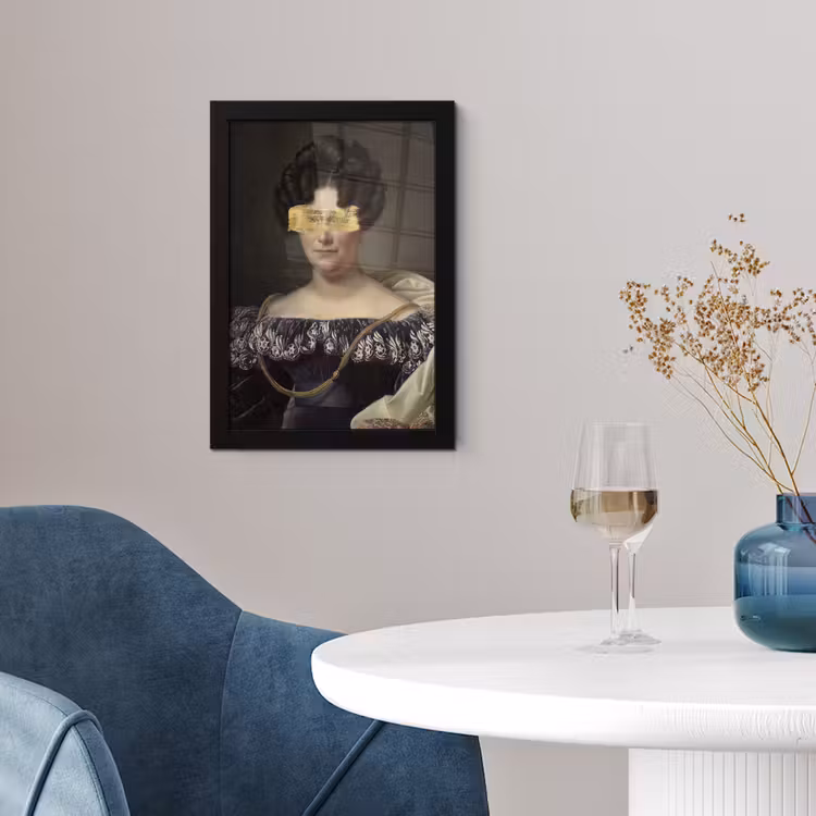 Johanna Henriette Engelen - Dubois Drahonet - Goud fotolijst zwart zonder passe partout klein -sfeer4