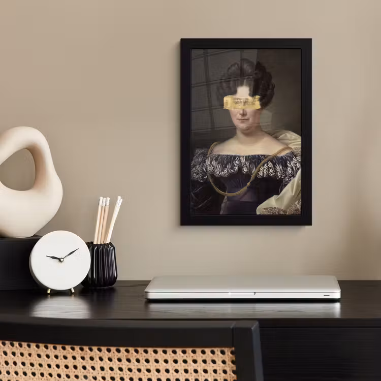 Johanna Henriette Engelen - Dubois Drahonet - Goud fotolijst zwart zonder passe partout klein -sfeer1