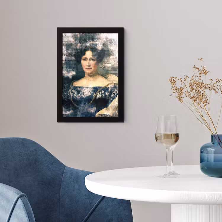 Johanna Henriette Engelen - Dubois Drahonet - Krant fotolijst zwart zonder passe partout klein -sfeer4