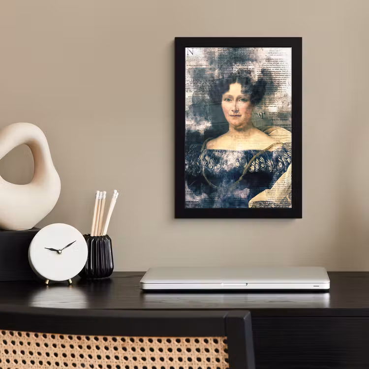 Johanna Henriette Engelen - Dubois Drahonet - Krant fotolijst zwart zonder passe partout klein -sfeer1
