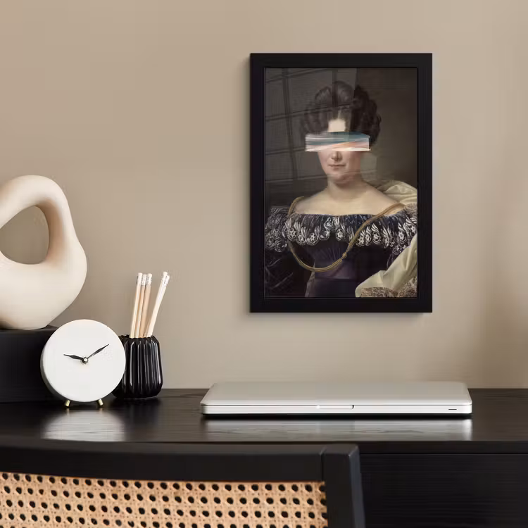 Johanna Henriette Engelen - Dubois Drahonet - Pastel fotolijst zwart zonder passe partout klein -sfeer1