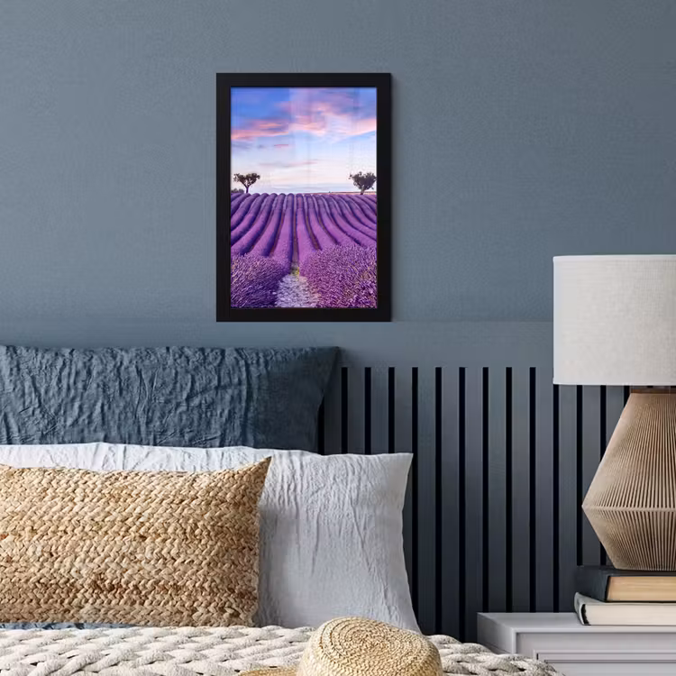 Lavendel - Natuur - Paars - Bomen - Bloemen fotolijst zwart zonder passe partout klein -sfeer3