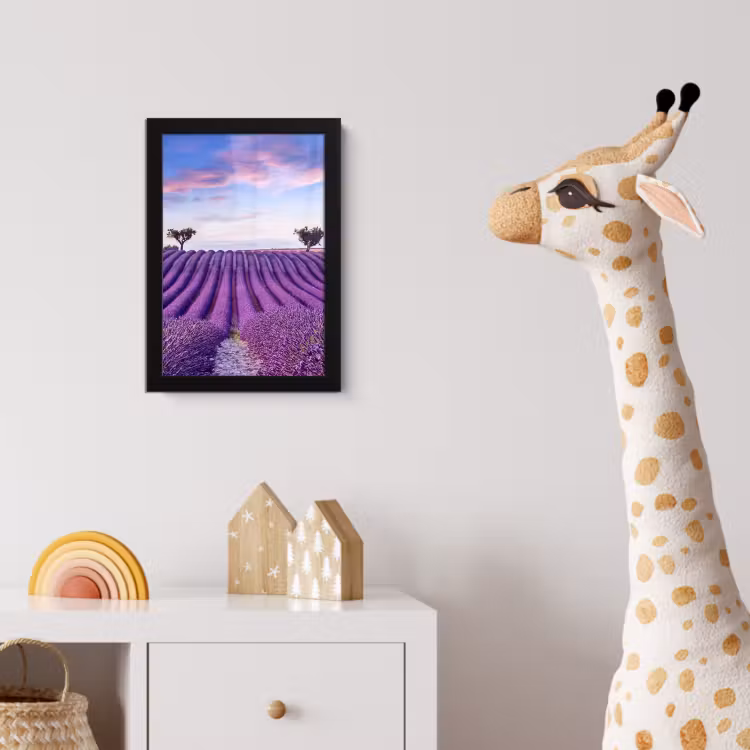 Lavendel - Natuur - Paars - Bomen - Bloemen fotolijst zwart zonder passe partout klein -usfeer4_kinderkamer