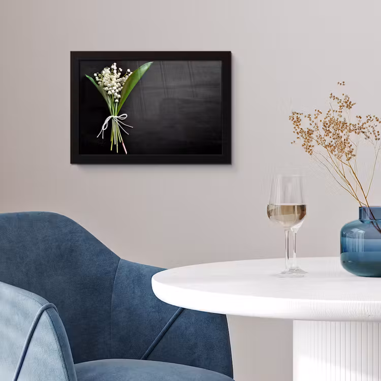 bloemen-5-1-1 fotolijst zwart zonder passe partout klein -sfeer4