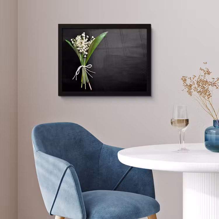 bloemen-5-1-1 fotolijst zwart zonder passe partout klein -sfeer4