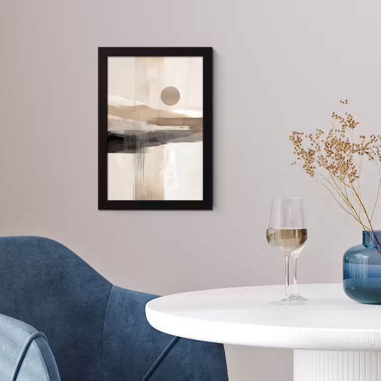Minimalistisch - Landschap - Dimensie fotolijst zwart zonder passe partout klein -sfeer4