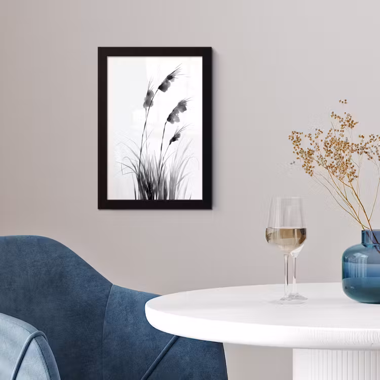 Minimalistisch - Stelen - Wit fotolijst zwart zonder passe partout klein -sfeer4