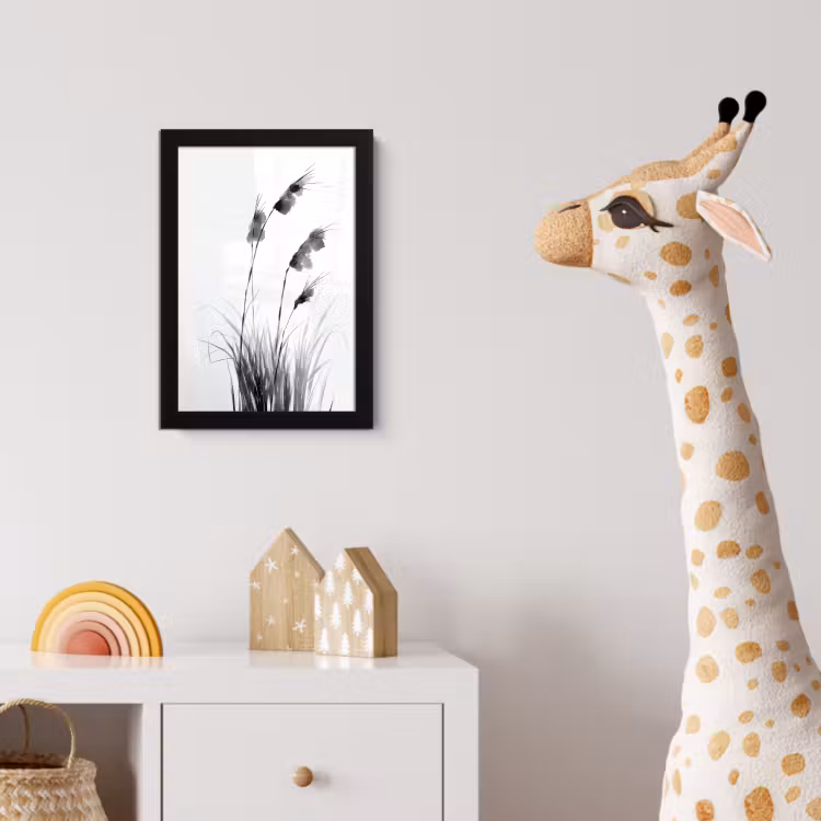 Minimalistisch - Stelen - Wit fotolijst zwart zonder passe partout klein -usfeer4_kinderkamer