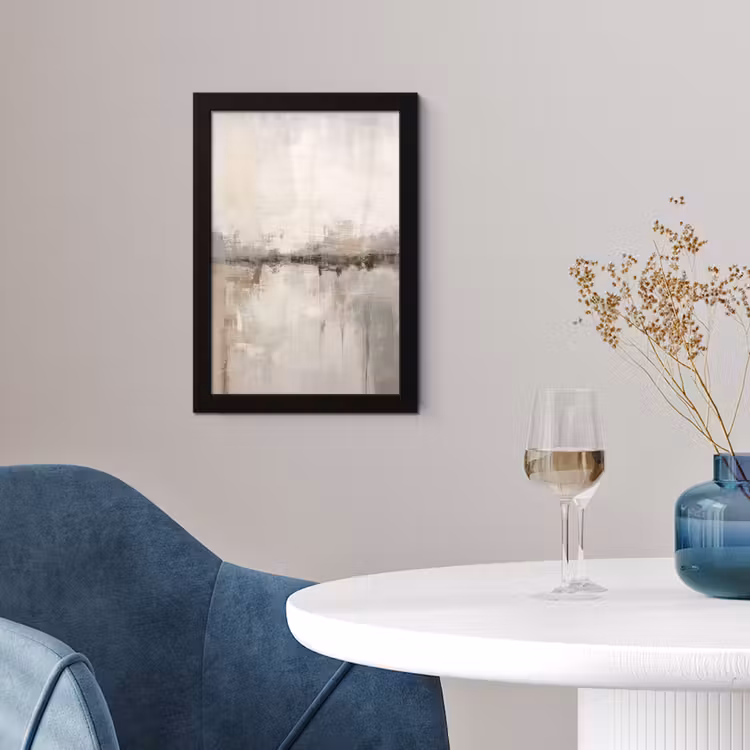 Moderne kunst - Abstract - Beige fotolijst zwart zonder passe partout klein -sfeer4
