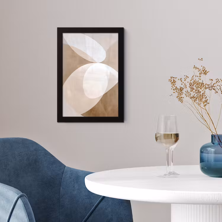 Ovale vormen - Transparant - Zachte overgang fotolijst zwart zonder passe partout klein -sfeer4