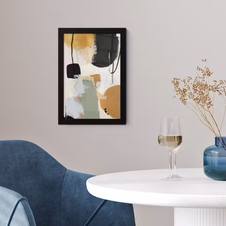 Paint - Abstract - Kleuren fotolijst zwart zonder passe partout klein -sfeer4