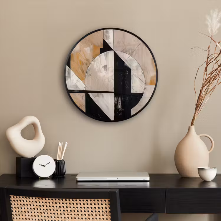 Abstract - Modern - Geometrisch - Pastel Fotolijst rond zonder passe partout klein -sfeer1