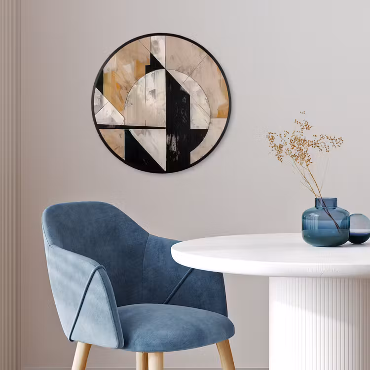 Abstract - Modern - Geometrisch - Pastel Fotolijst rond zonder passe partout klein -sfeer2