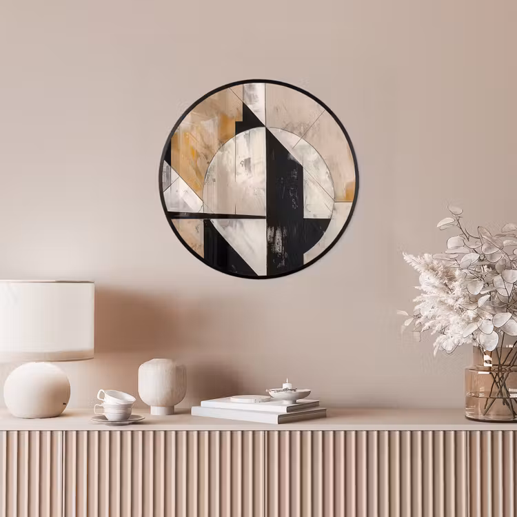 Abstract - Modern - Geometrisch - Pastel Fotolijst rond zonder passe partout klein -sfeer3
