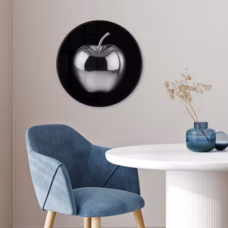Appel - Metallic - Symmetrisch Fotolijst rond zonder passe partout klein -sfeer2