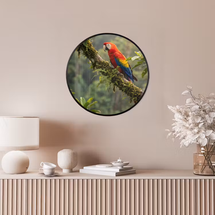 Ara - Jungle - Rood Fotolijst rond zonder passe partout klein -sfeer3