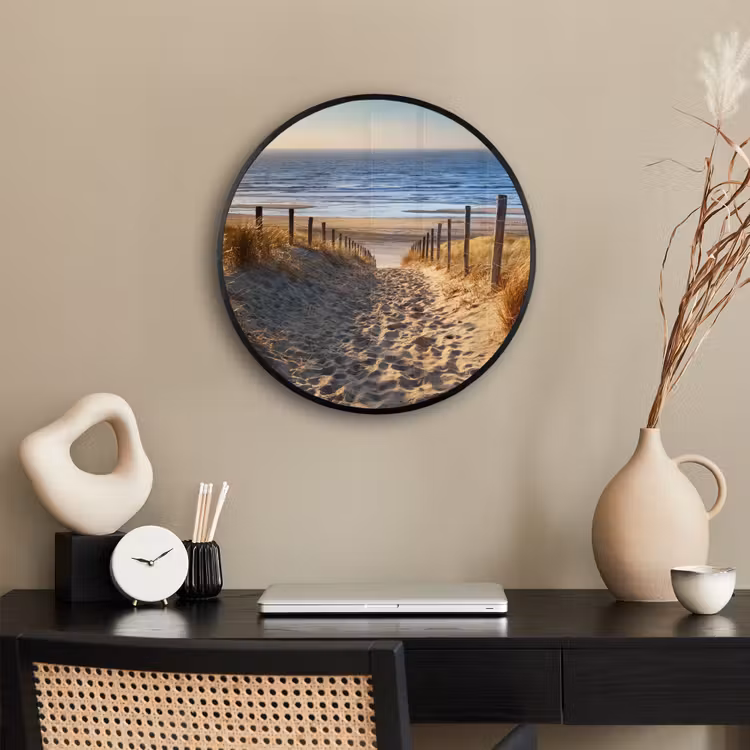 Strand - Zee - Nederland - Duinen - Zon Fotolijst rond zonder passe partout klein -sfeer1