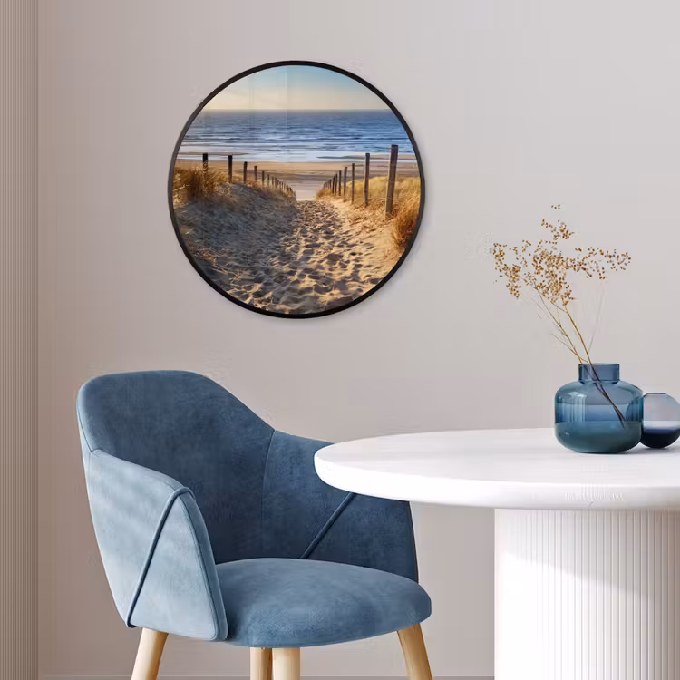 Strand - Zee - Nederland - Duinen - Zon Fotolijst rond zonder passe partout klein -sfeer2
