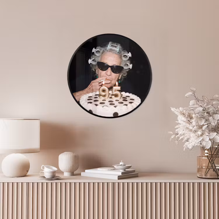 Verjaardag - Krulspeld - Oma Fotolijst rond zonder passe partout klein -sfeer3