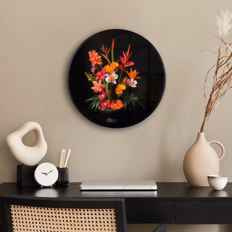 Boeket - Bloemen - Exotisch Fotolijst rond zonder passe partout klein -sfeer1