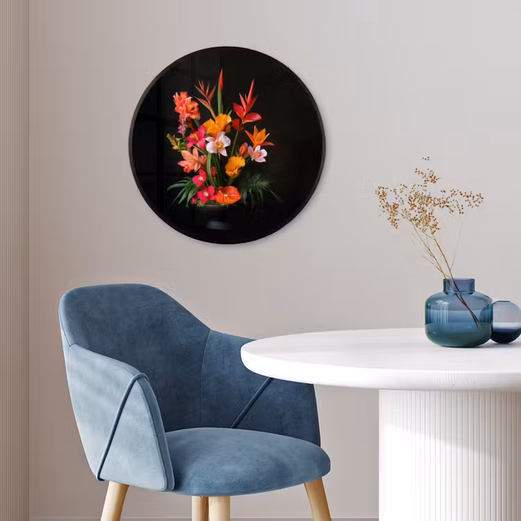 Boeket - Bloemen - Exotisch Fotolijst rond zonder passe partout klein -sfeer2