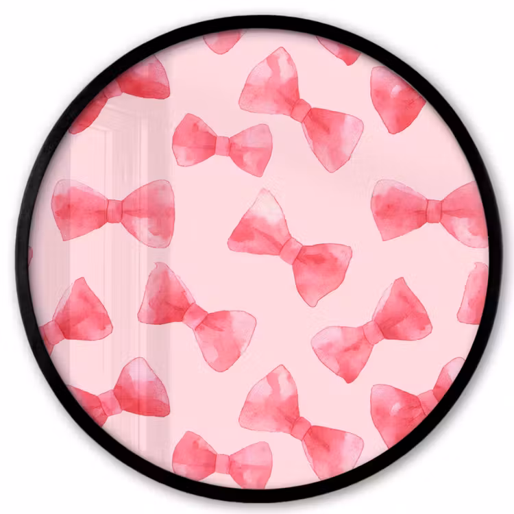 Strikken - Aquarel - Roze Fotolijst rond zonder passe partout klein 856 -3d