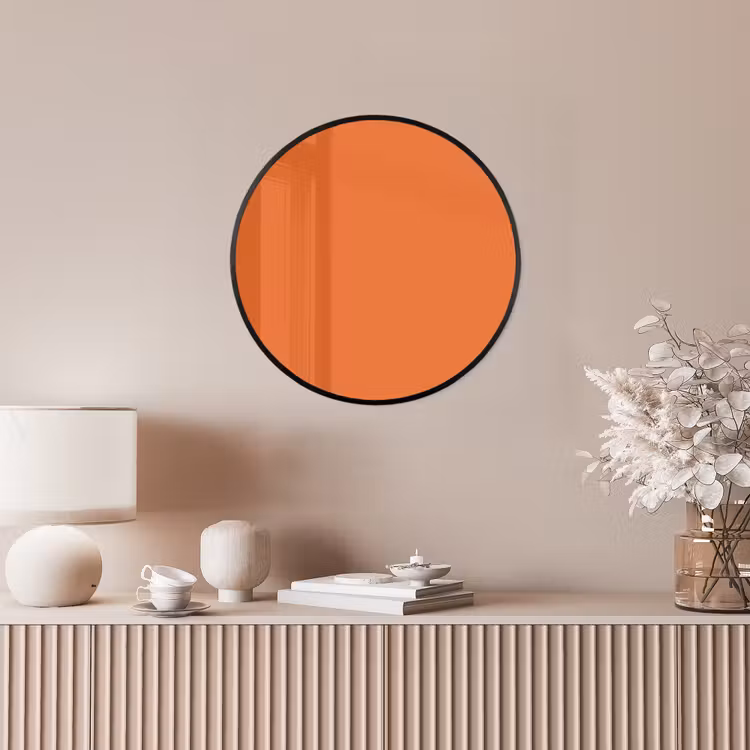 Burnt - Sienna - Oranje Fotolijst rond zonder passe partout klein 856 -sfeer3