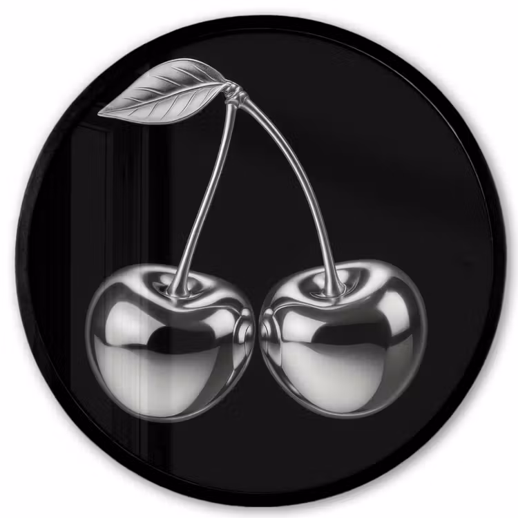 Kers - Luxueus - Metallic Fotolijst rond zonder passe partout klein -3d