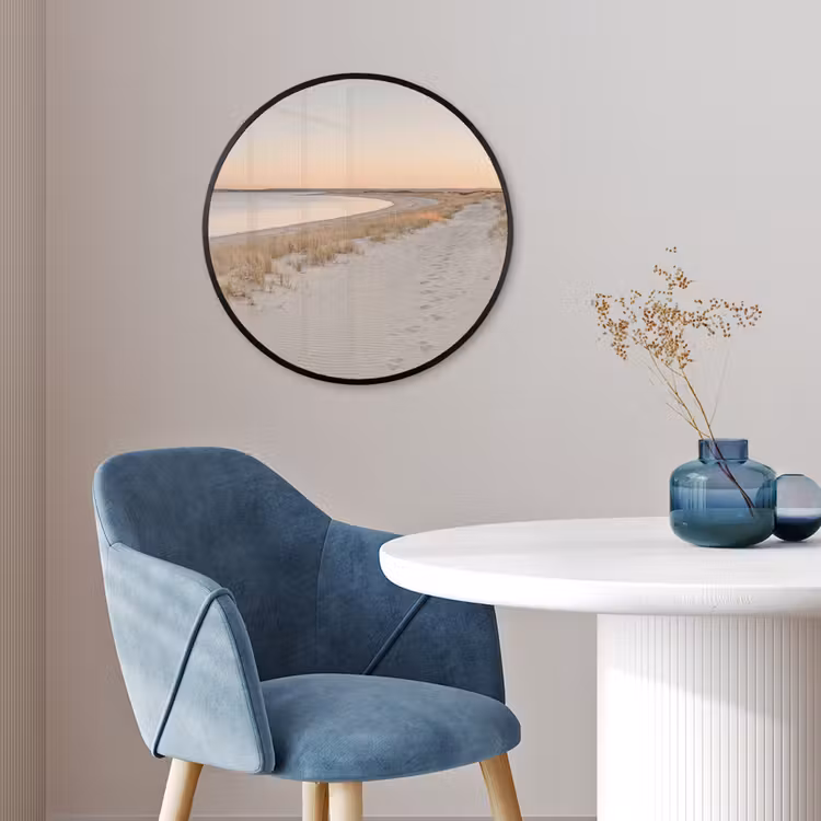 Kustlijn - Horizon - Hek Fotolijst rond zonder passe partout klein -sfeer2