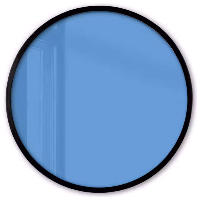Cornflower - Blue - Blauw Fotolijst rond zonder passe partout klein 856 -3d