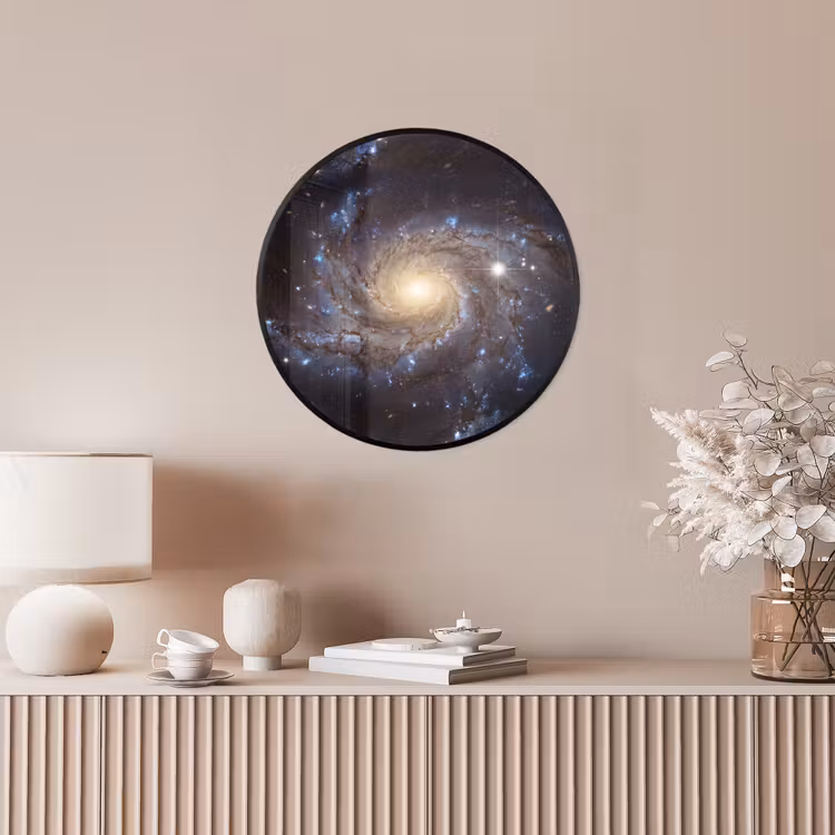 Kosmos - Sterrenstelsel - Donker Fotolijst rond zonder passe partout klein -sfeer3