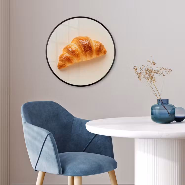 Croissant - Brood - Beige Fotolijst rond zonder passe partout klein -sfeer2
