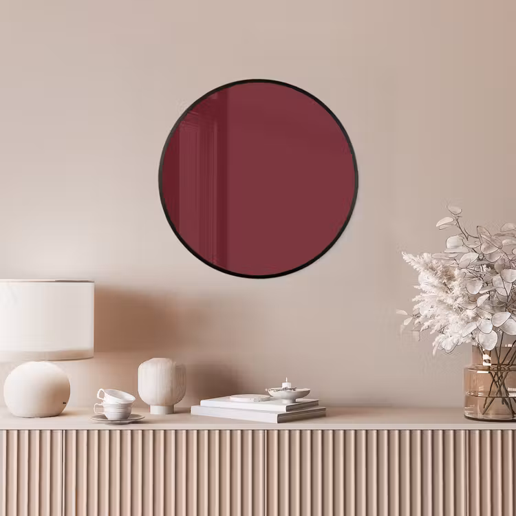 Dark - Garnet - Rood Fotolijst rond zonder passe partout klein 856 -sfeer3