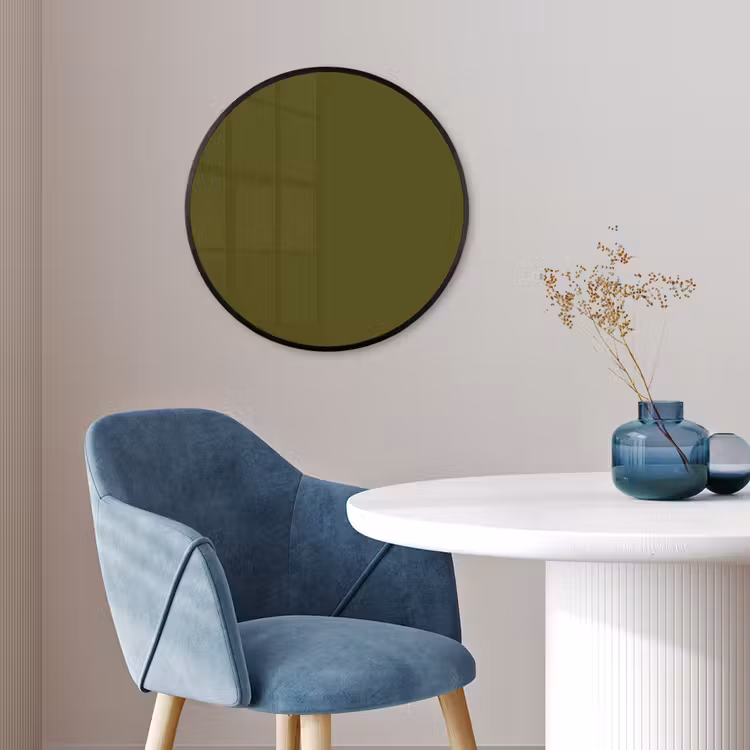 Dark - Olive - Groen Fotolijst rond zonder passe partout klein 856 -sfeer2