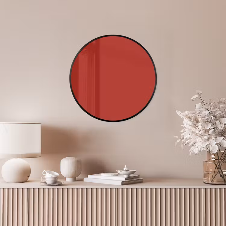 Deep - Crimson - Rood Fotolijst rond zonder passe partout klein 856 -sfeer3