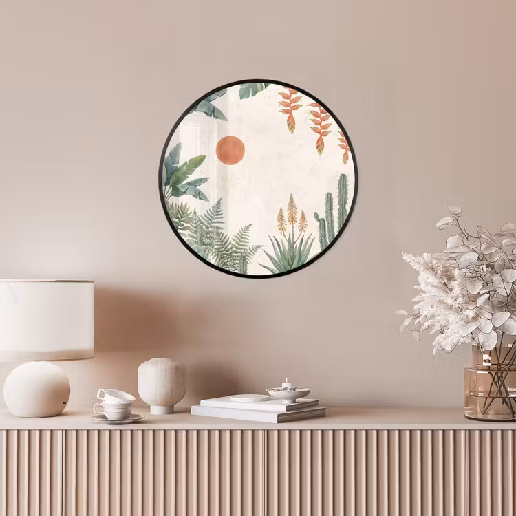 Woestijn - Planten - Groen Fotolijst rond zonder passe partout klein -sfeer3