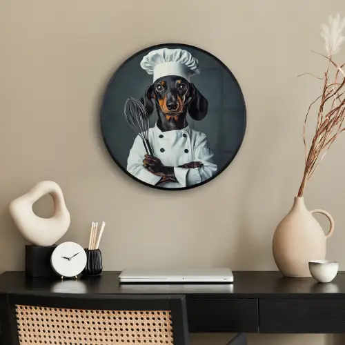 Hond - Garde - Kok Fotolijst rond zonder passe partout klein -sfeer1