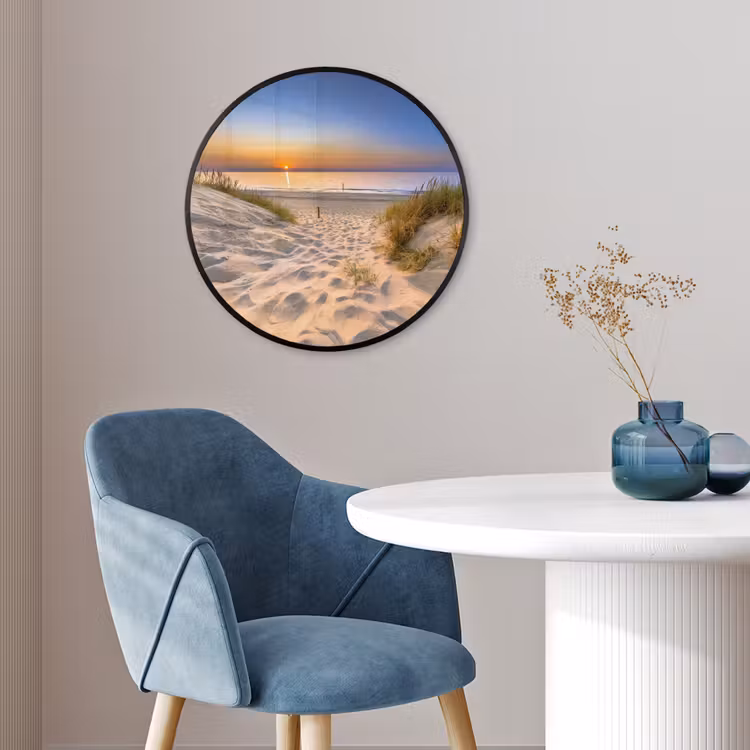 Duin - Zonsondergang - Horizon - Strand - Gras Fotolijst rond zonder passe partout klein -sfeer2