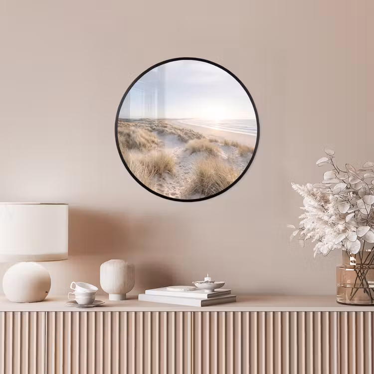 Duinen - Strand - Beige Fotolijst rond zonder passe partout klein -sfeer3