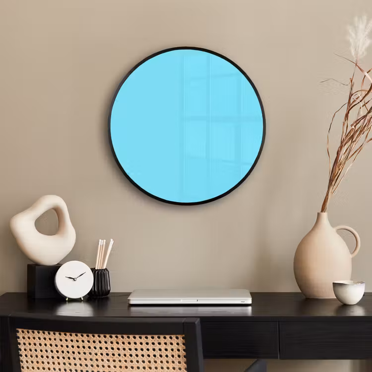 Electric - Cyan - Blauw Fotolijst rond zonder passe partout klein 856 -sfeer1