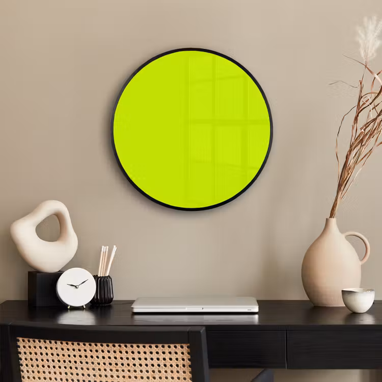 Electric - Lemon - Geel Fotolijst rond zonder passe partout klein 856 -sfeer1