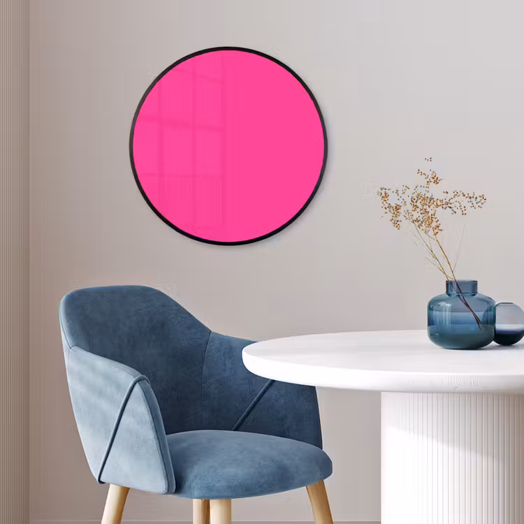 Electric - Magenta - Roze Fotolijst rond zonder passe partout klein 856 -sfeer2